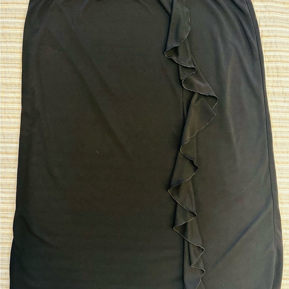 Forenza Black Ruffle Skirt, Size L